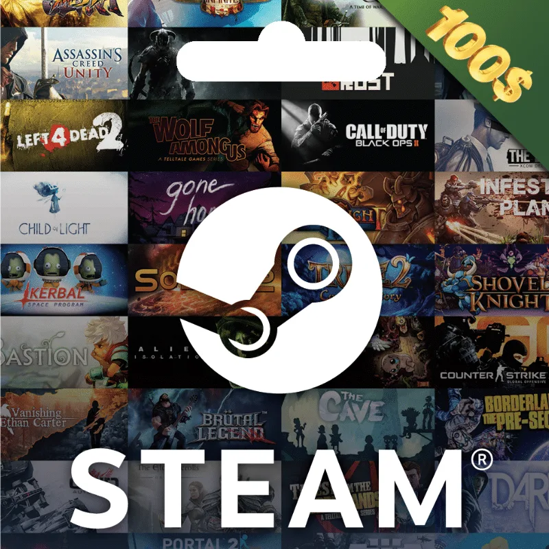 steam 100 usd dollar Tn tunisie card